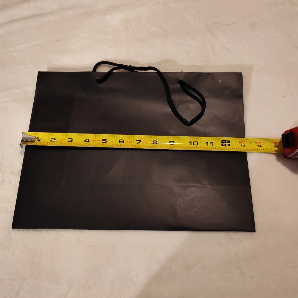 NWT! ULINE Black Matte Gift Bag Set (19ct)